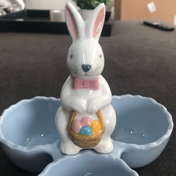 Pottery Barn Rifle Paper Co. Easter Ceramic Divided Candy Holder - Picture 6 of 9